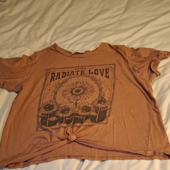 Philosophy of Love Tops - Philosophy Of Love "Radiate Love" Sunflower Tee